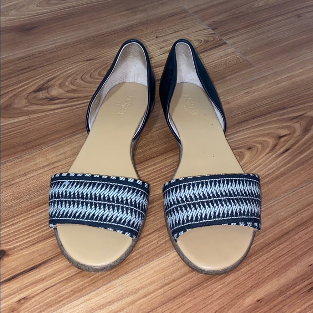 J. Crew Black Sandals